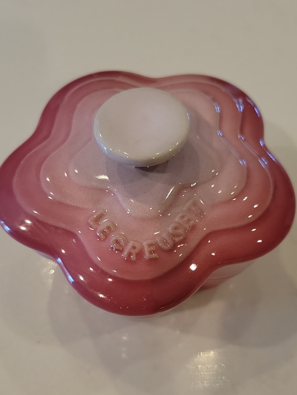 Le Creuset Mini Rose Quartz Flower Cocotte